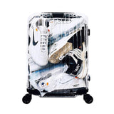 New Transparent Suitcase With Wheel,20"Boarding Box,24 Inch Fashion Trunk,Pc Carry-Ons Trolley