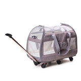 Foldable Dog Pet Box Trolley Luggage,Pet Storage Box,Pet House Cat Kennel,Universal Wheel
