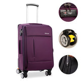 20 22 24 26Inch Oxford Fabric Waterproof Travel Luggage Bags On Braked Universal Wheels,High