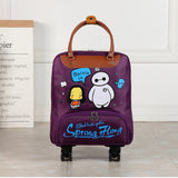 Women Cute Wheeled Trolleys Bag Suitcase  For Hand Luggage Travel Carry On Luggage With Wheels Free