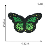 1 Piece Butterfly Sequin Chenille Embroidery Patches Alphabet Iron On