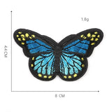 1 Piece Butterfly Sequin Chenille Embroidery Patches Alphabet Iron On