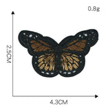 1 Piece Butterfly Sequin Chenille Embroidery Patches Alphabet Iron On