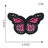 1 Piece Butterfly Sequin Chenille Embroidery Patches Alphabet Iron On