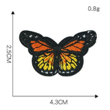 1 Piece Butterfly Sequin Chenille Embroidery Patches Alphabet Iron On