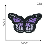 1 Piece Butterfly Sequin Chenille Embroidery Patches Alphabet Iron On