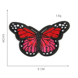 1 Piece Butterfly Sequin Chenille Embroidery Patches Alphabet Iron On