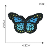 1 Piece Butterfly Sequin Chenille Embroidery Patches Alphabet Iron On