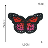 1 Piece Butterfly Sequin Chenille Embroidery Patches Alphabet Iron On