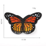 1 Piece Butterfly Sequin Chenille Embroidery Patches Alphabet Iron On