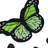 1 Piece Butterfly Sequin Chenille Embroidery Patches Alphabet Iron On