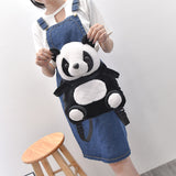 Korean version of the big and medium-sized baby book panda men and women children small backpack 2-5 years old, children's garden bag backpack
