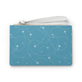 LFO - Luggage Factory - Planes Trails Clutch Bag