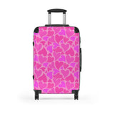 LFO - Pink Fluff heart Shape  - Suitcase