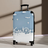 LFO - Luggage Factory - Blue Travels Suitcase