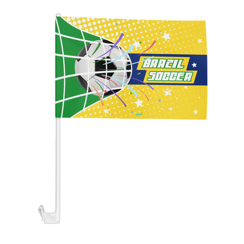 Car Flags 12 X18 In-Brazil