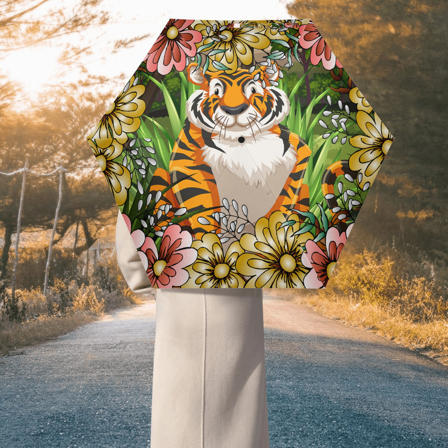 Lightweight Manual Folding Umbrella Printing Outside