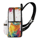 Cat Print  Casual PU Backpack