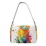 Cat Print  Journey Laptop Messenger & Shoulder Bag