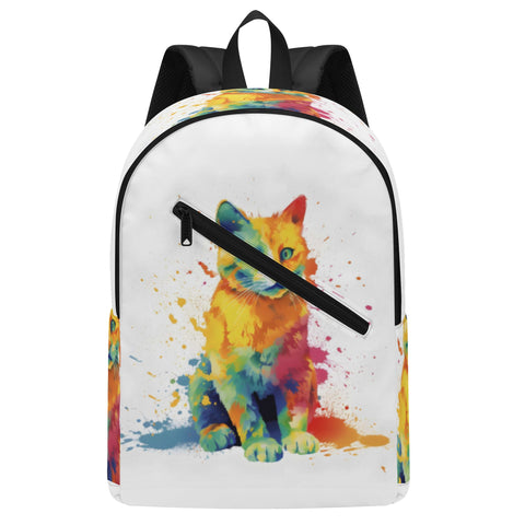 Cat Print  New Half Printing Laptop Backpack