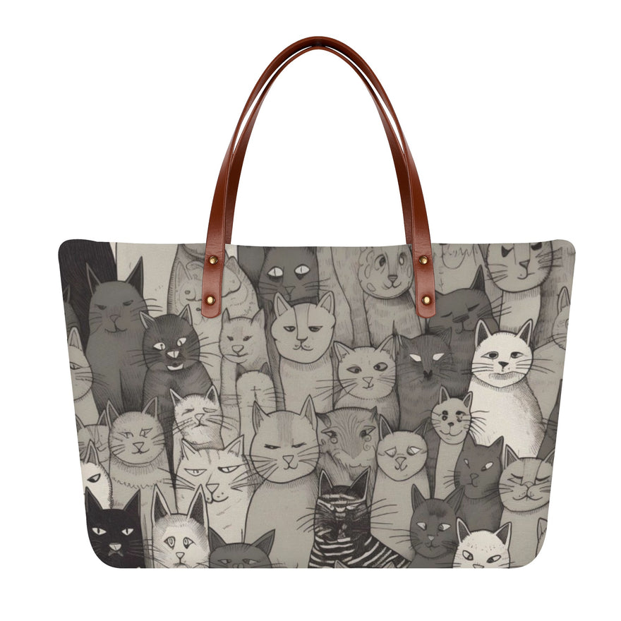 Cat Print  Womens Comfort Tote Bag