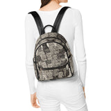 Cat Print  Casual PU Backpack
