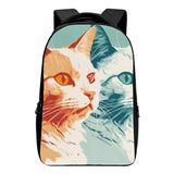 Cat Print  Laptop Backpack
