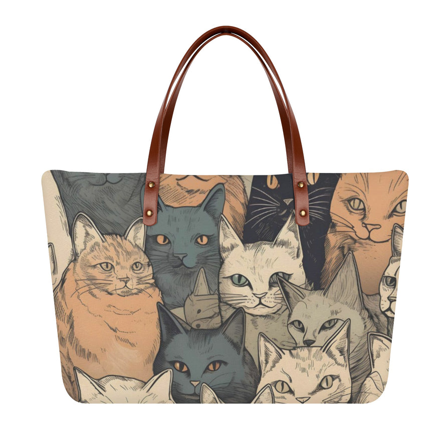 Cat Print  Womens Comfort Tote Bag
