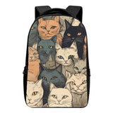 Cat Print  Laptop Backpack