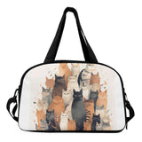Cat Print  Travel Luggage Bag