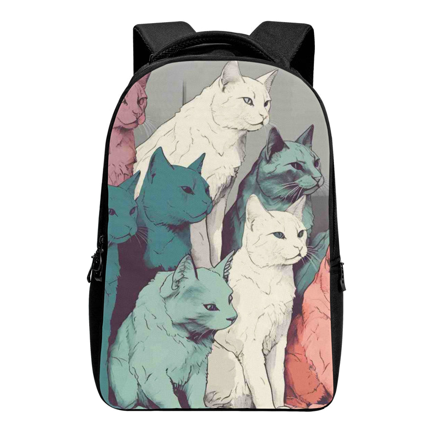 Cat Print  Laptop Backpack