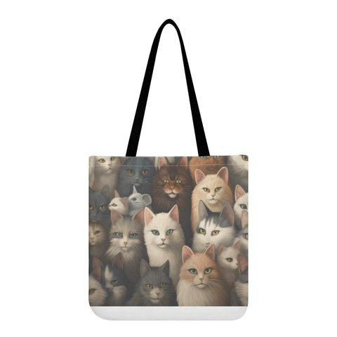 Cat Print  All-Over Print Cloth Tote Bag