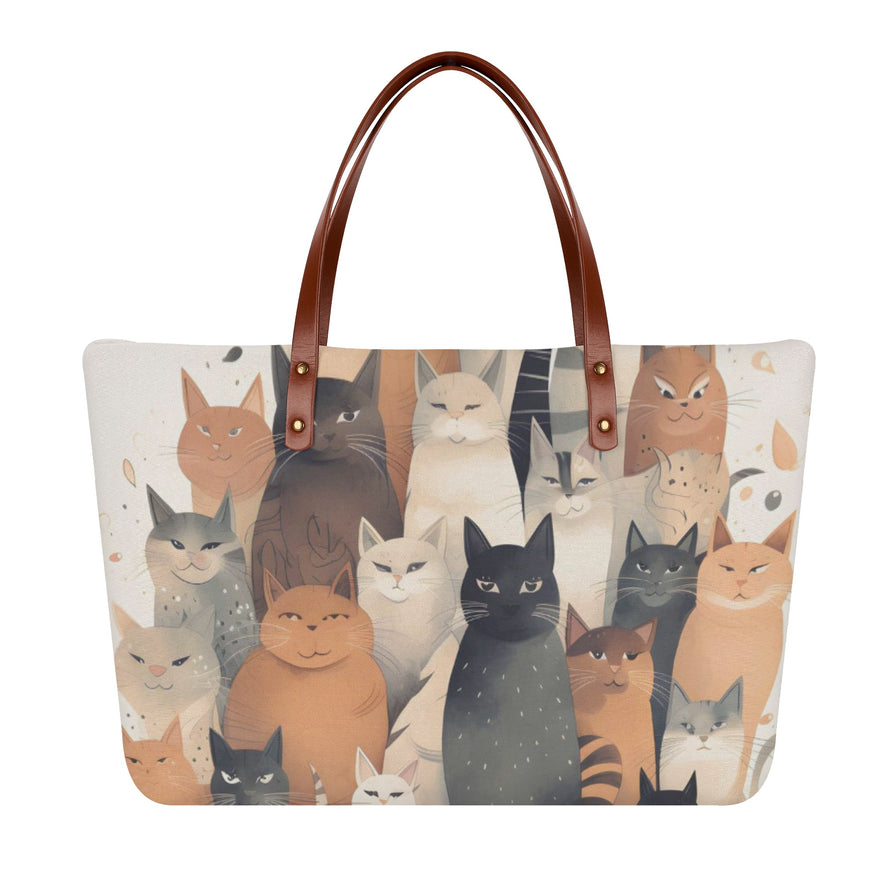 Cat Print  Womens Comfort Tote Bag