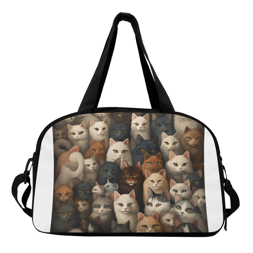 Cat Print  Travel Luggage Bag