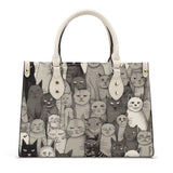 Cat Print  Luxury Women PU Handbag