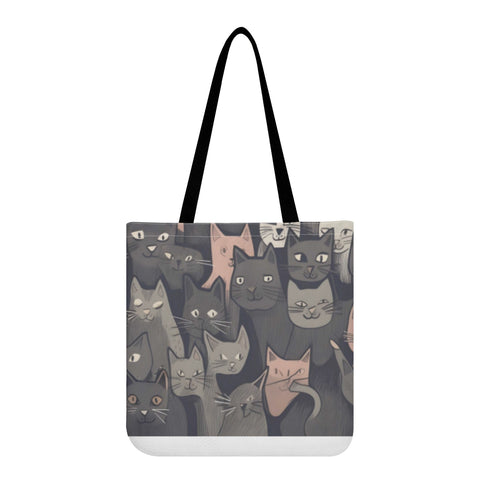 Cat Print  All-Over Print Cloth Tote Bag