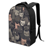 Cat Print  Laptop Backpack