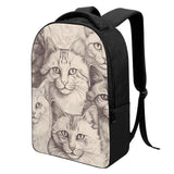 Cat Print  Laptop Backpack