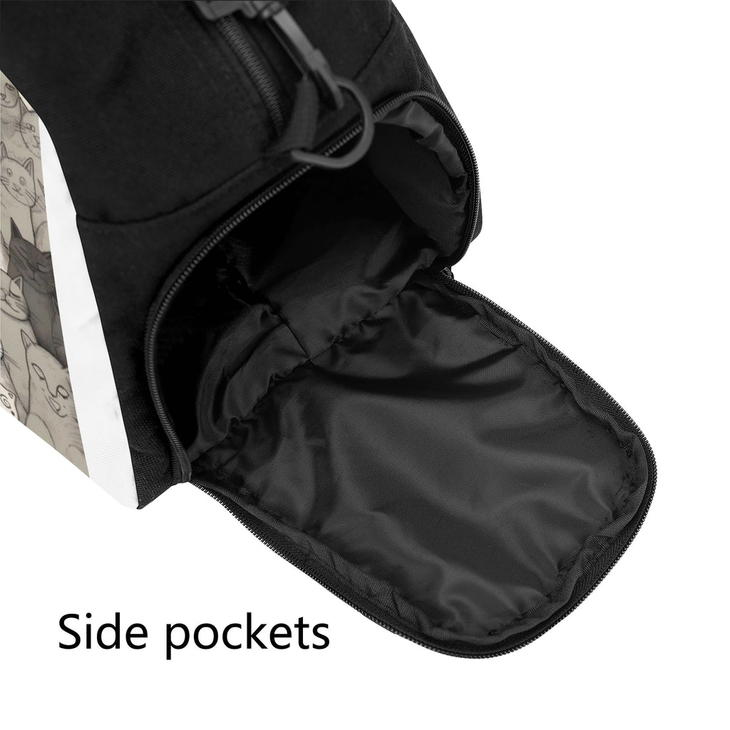 Cat Print Travel Luggage Bag