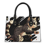 Cat Print  Luxury Women PU Handbag