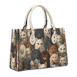 Cat Print  Luxury Women PU Handbag