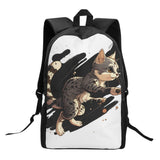 Cat Print  Kids Casual School Backpack