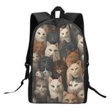 Cat Print  Kids Casual School Backpack