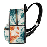 Cat Print  Casual PU Backpack