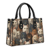 Cat Print  Luxury Women PU Handbag
