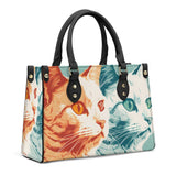 Cat Print  Luxury Women PU Handbag