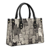 Cat Print  Luxury Women PU Handbag