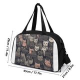 Cat Print  Travel Luggage Bag