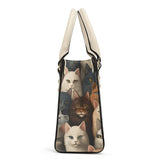 Cat Print  Luxury Women PU Handbag