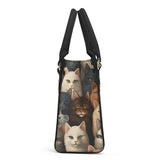 Cat Print  Luxury Women PU Handbag